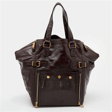 ysl patent tote|YSL work tote.